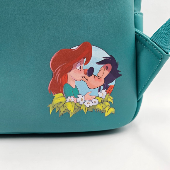 Loungefly Disney A Goofy Movie Roxanne & Max Kiss Mini Backpack Bag & Wallet Set - Picture 8 of 14